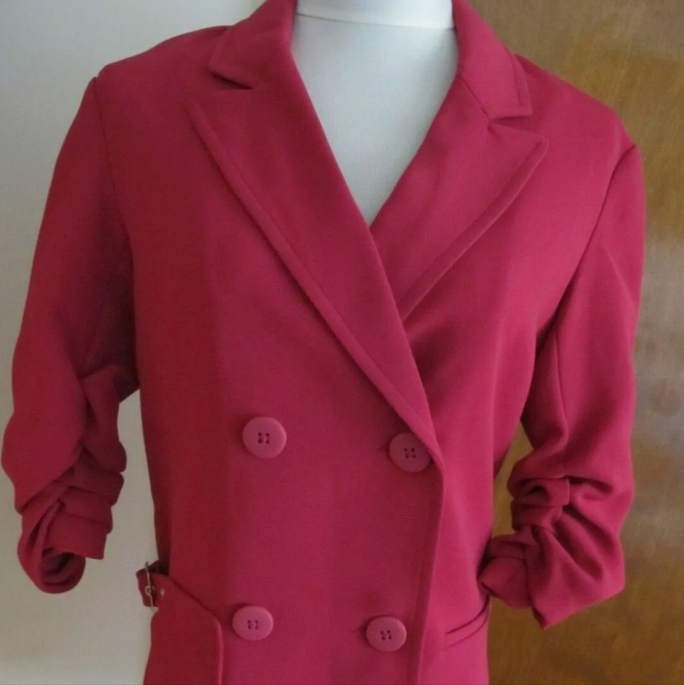Armani Exchange bright pink Detailed Blazer
